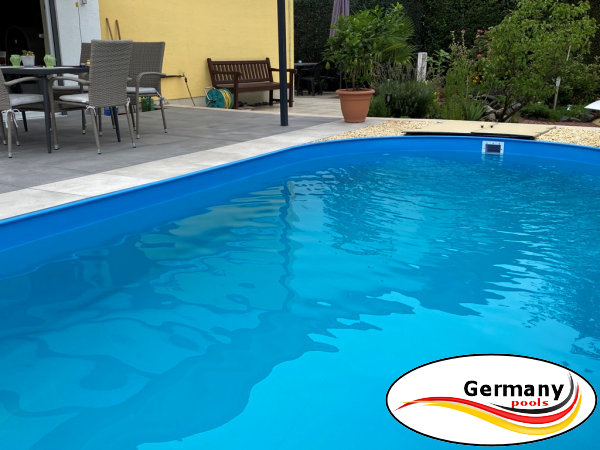 Ovalbecken rund, oval und achtform ohne Betonarbeiten mit Pool.Net einbauen. Ovalbecken